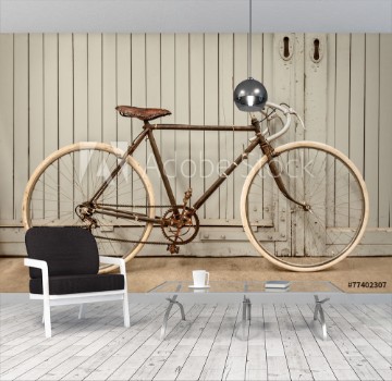 Bild på Vintage racing bicycle in an old factory